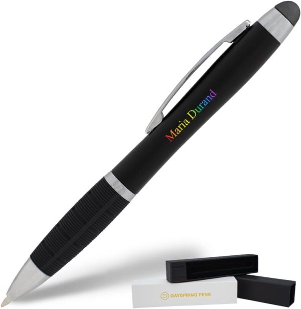 Dayspring Pens Personalized Lumen Light Up Pen | Black