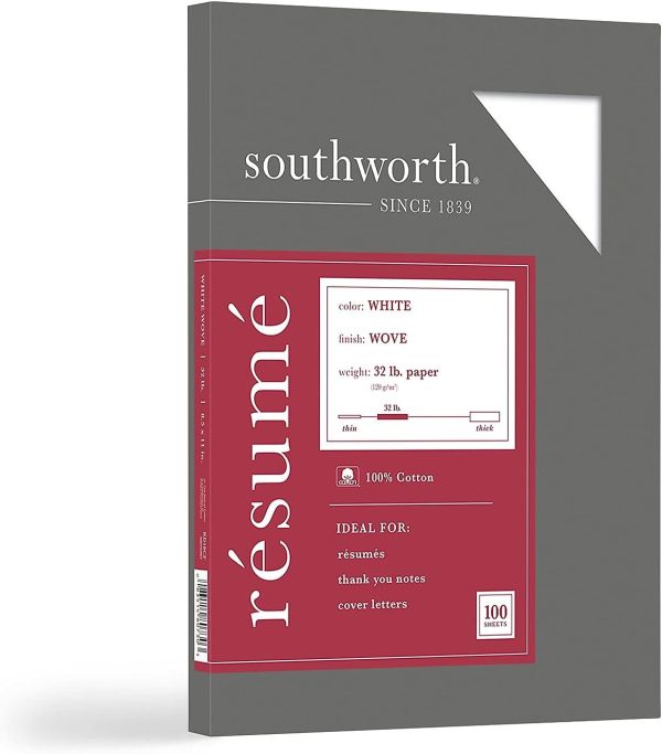 Southworth RD18CF 100% Cotton Resume Paper