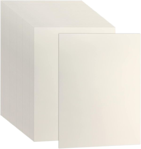 Ivory Ream Blank Card Stock - 100 Sheets