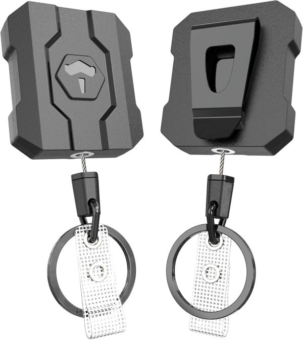 Heavy Duty Retractable Keychain Badge Holder Set