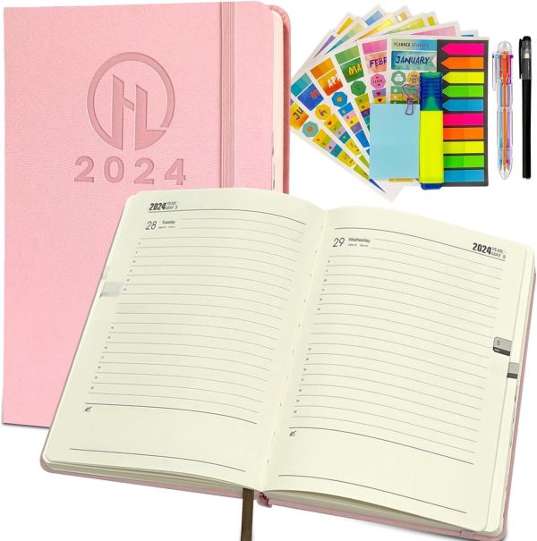 HL Hope&Luck 2024 Day Planner One Page A Day