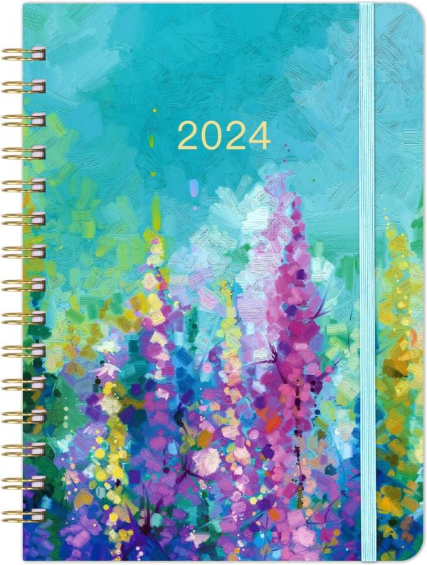 Elegant 2024 Planner - Artistic Oil Painting Design