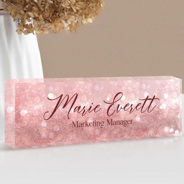 Custom Personalized Desk Name Plate