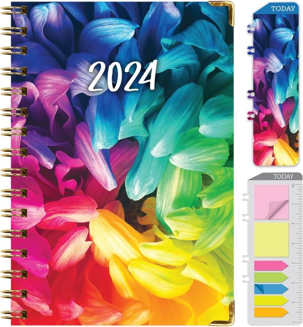 Rainbow Petals 2024 Planner: A Vibrant and Organized Way to Tackle Your Year