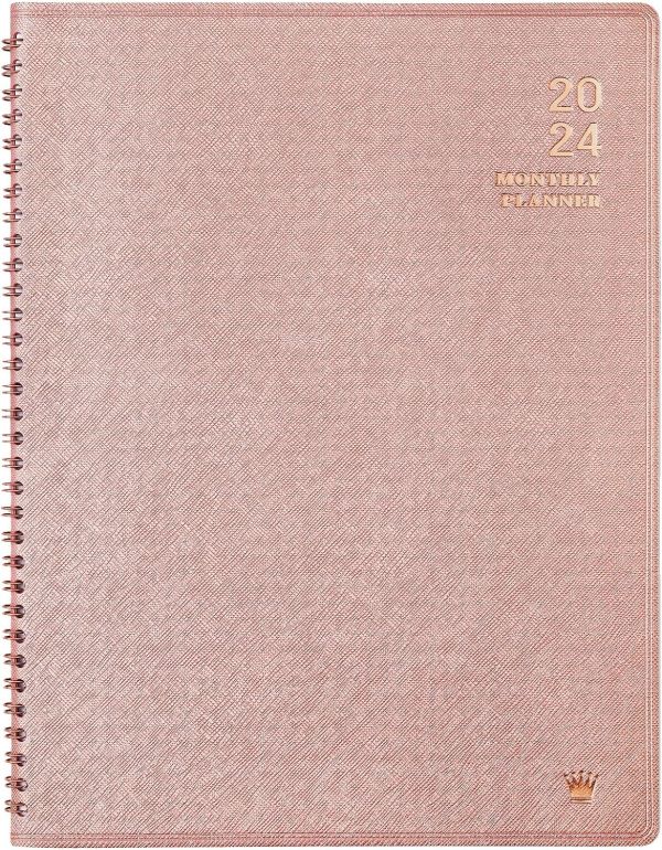 Luxe Leatherbound 2024 Monthly Planner